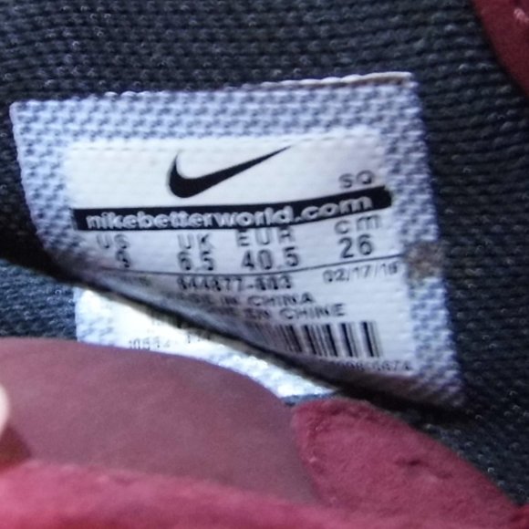 NIKE Dunk Sky High Essential Team Red Wedge Heel Sneakers Womens Size 9 - Picture 7 of 7